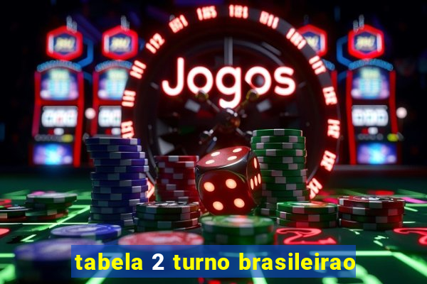 tabela 2 turno brasileirao